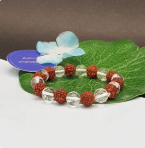 Sphatik & Rudhraksh Bracelet