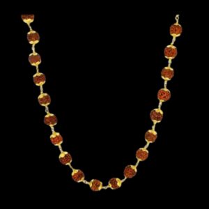 Rudrakhsha Mala Golden Brass